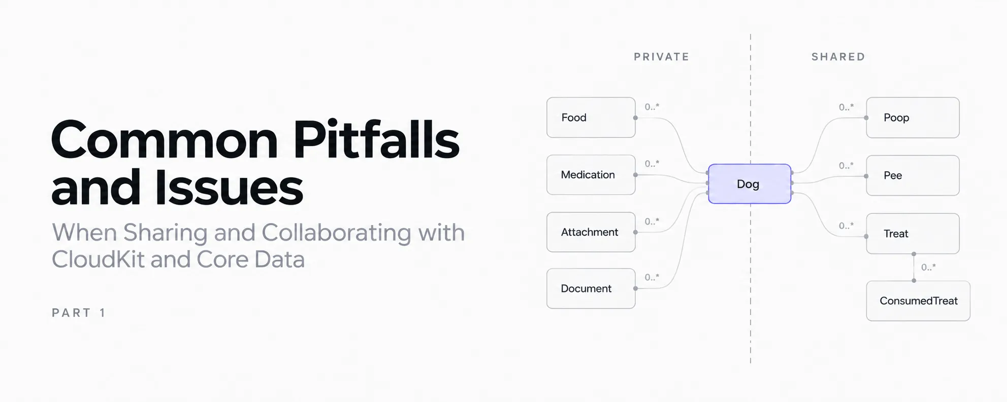 CloudKit and Core Data Sharing architecture and pitfalls cover illustration